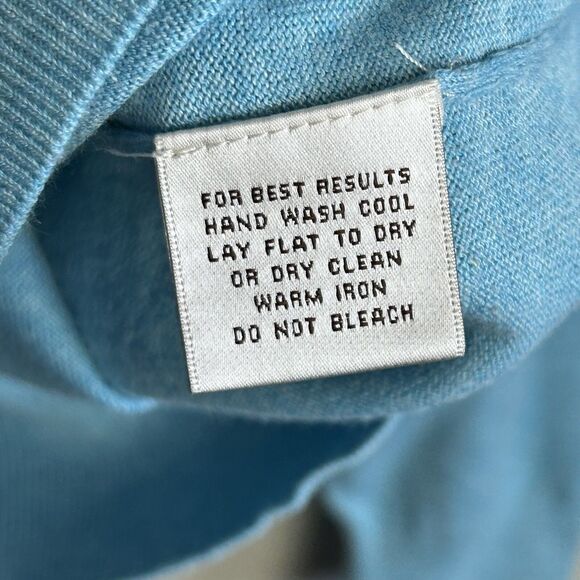 Peter Millar Crown Soft Sweater Men's XXL Blue Quarter Zip Cotton Silk Adult - Picture 5 of 5